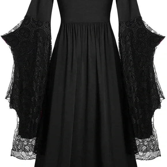 Victorian, Gothic, Witch, fancy dress, Halloween costume - Picture 5 of 8